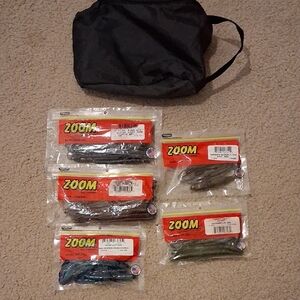 Zoom Assorted Fishing Lures with Black Pouch